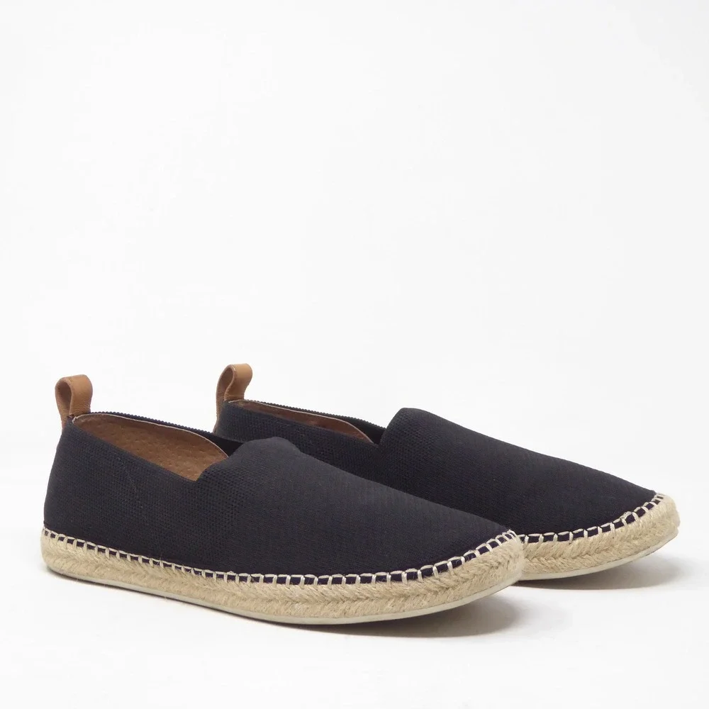 Gentle Souls Women Lizzy Slip On Espadrille Black Knit Flats Size 6